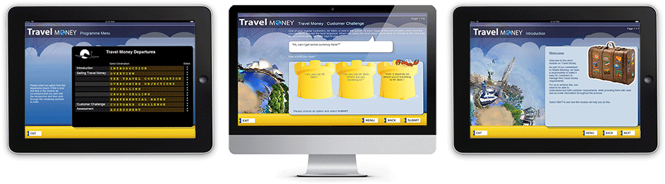 Travel money online learning programme.