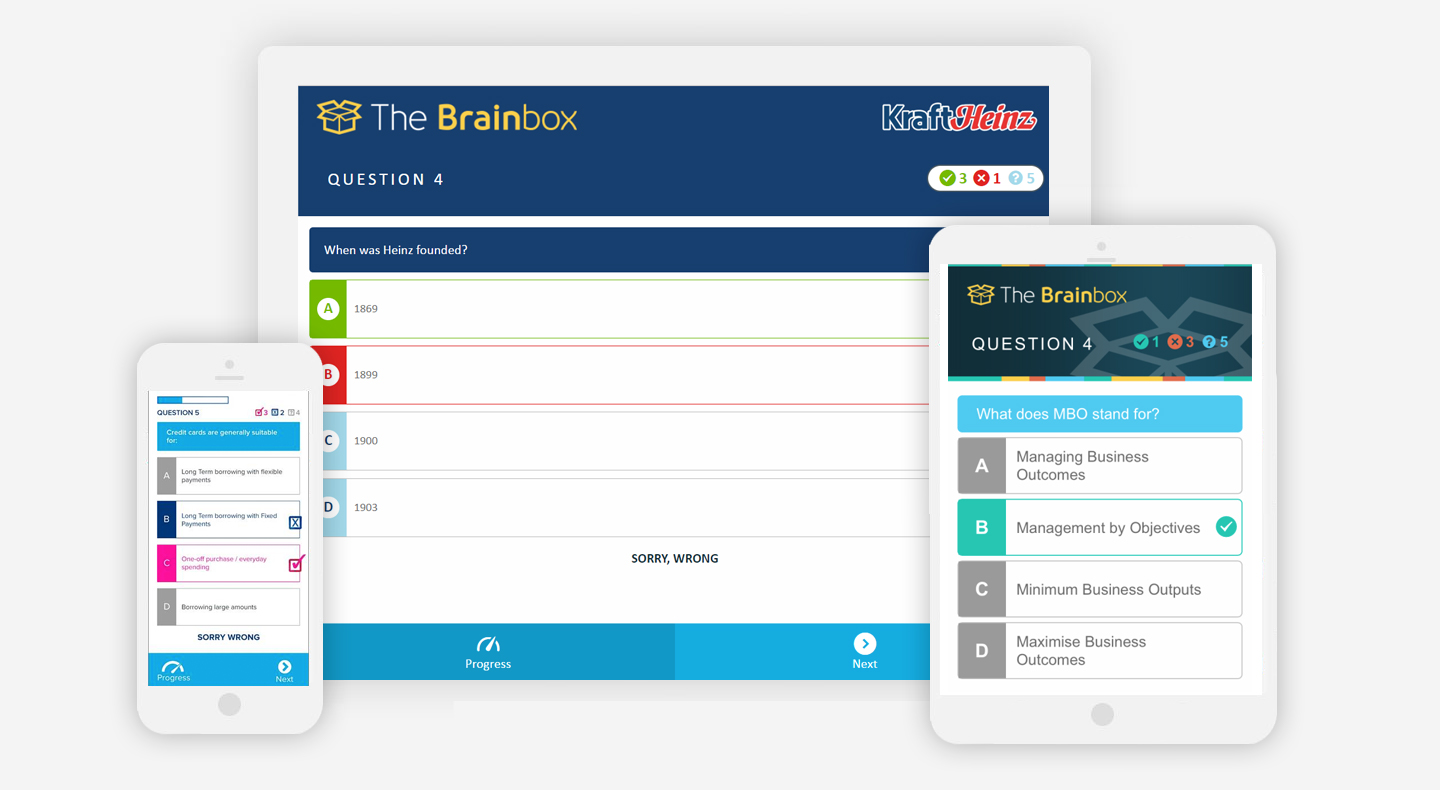 Responsive design shown on various devices