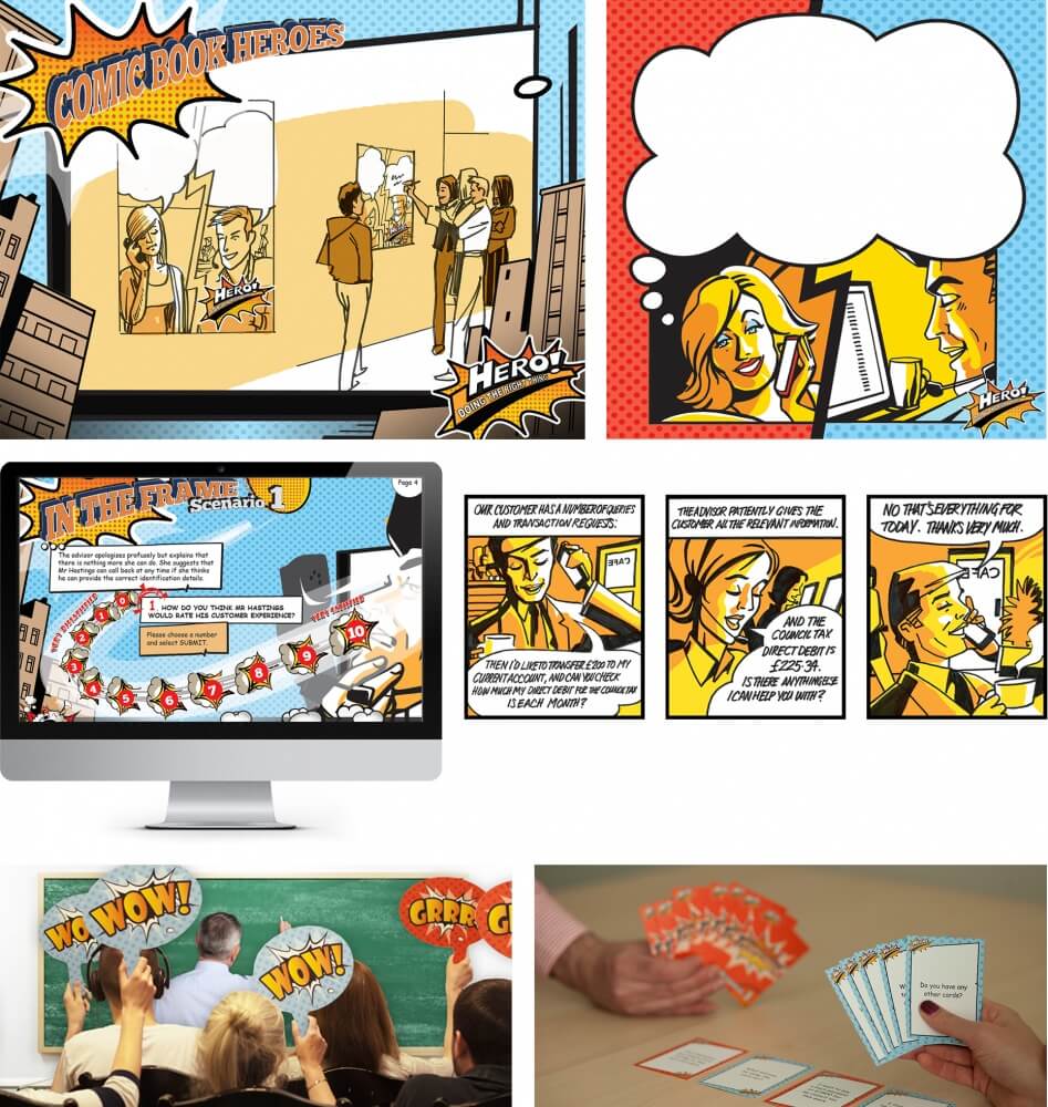 Innovative superhero creative.