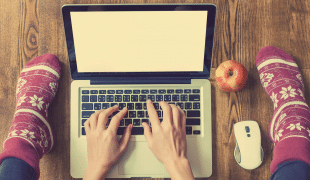 Person on laptop